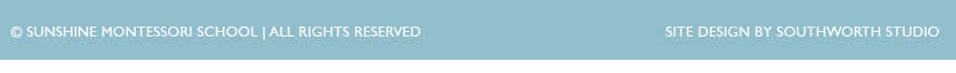 Footer - Copyright Sunshine Montessori School