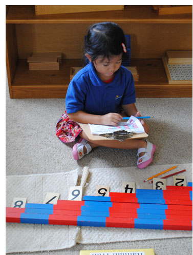 Child Counting on Carpet