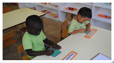 Children in classroom